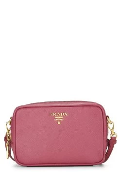 Prada Pink Saffiano Crossbody Mini