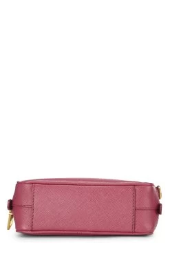 Prada Pink Saffiano Crossbody Mini -Fashion clothing QNB08O3RP9015 5