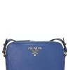 Prada Blue Vitello Daino Camera Bag