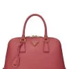 Prada Pink Saffiano Promenade Medium