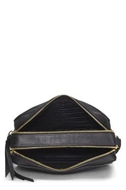 Prada Black Vitello Daino Double Zip Camera Bag -Fashion clothing QNB1ORABKB008 6