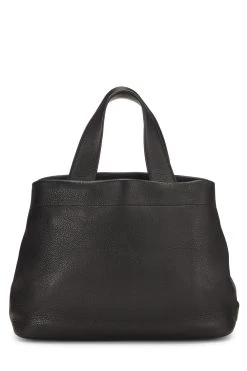 Prada Black Vitello Daino Perforated Logo Handbag -Fashion clothing QNB3SIABKB001 4