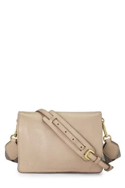 Prada Beige Vitello Daino Double Strap Crossbody Bag -Fashion clothing QNB45CABIB003 4