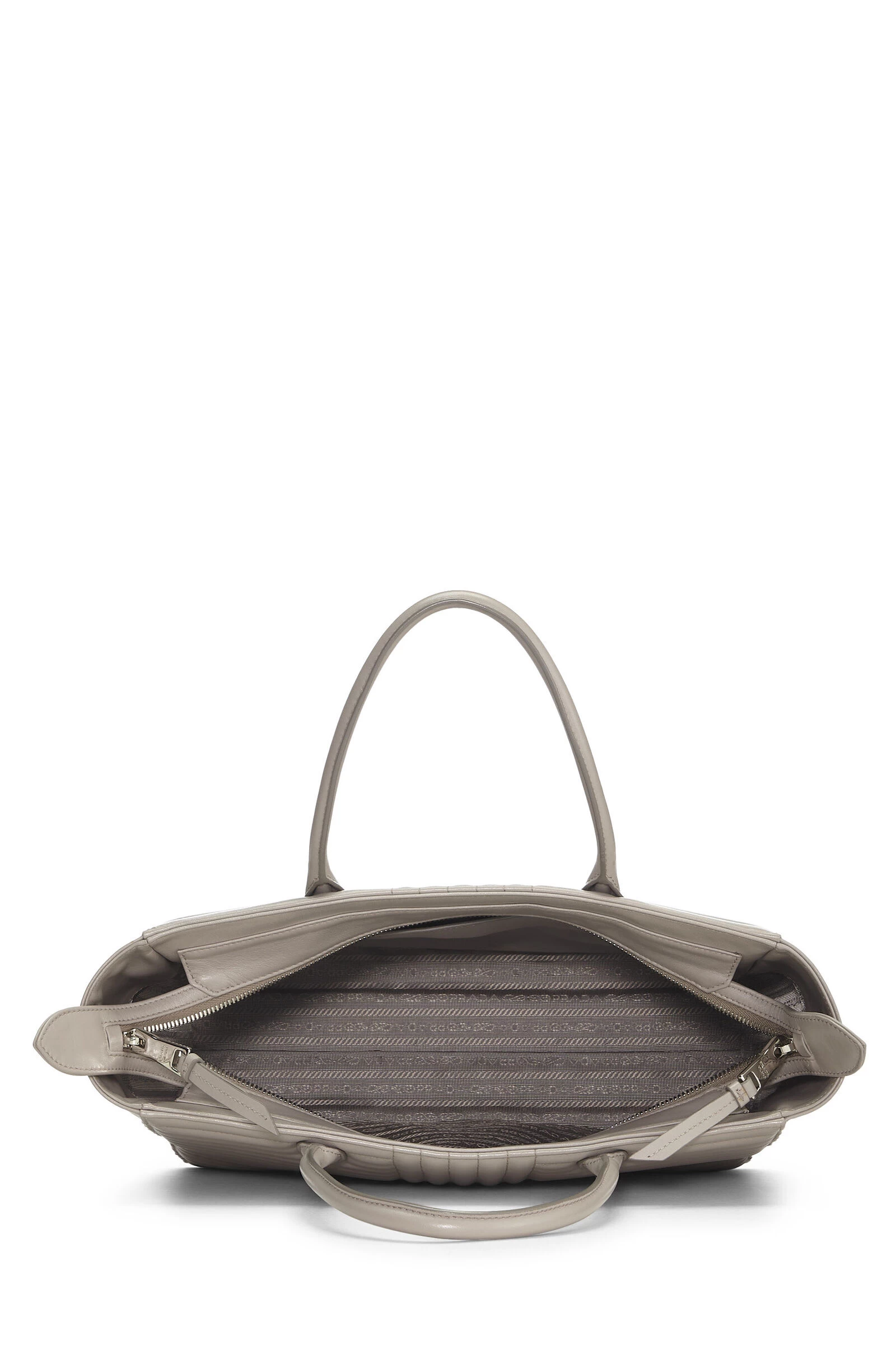 Prada Grey Calfskin Diagramme Convertible Tote 6 Prada Grey Calfskin Diagramme Convertible Tote - Image 6