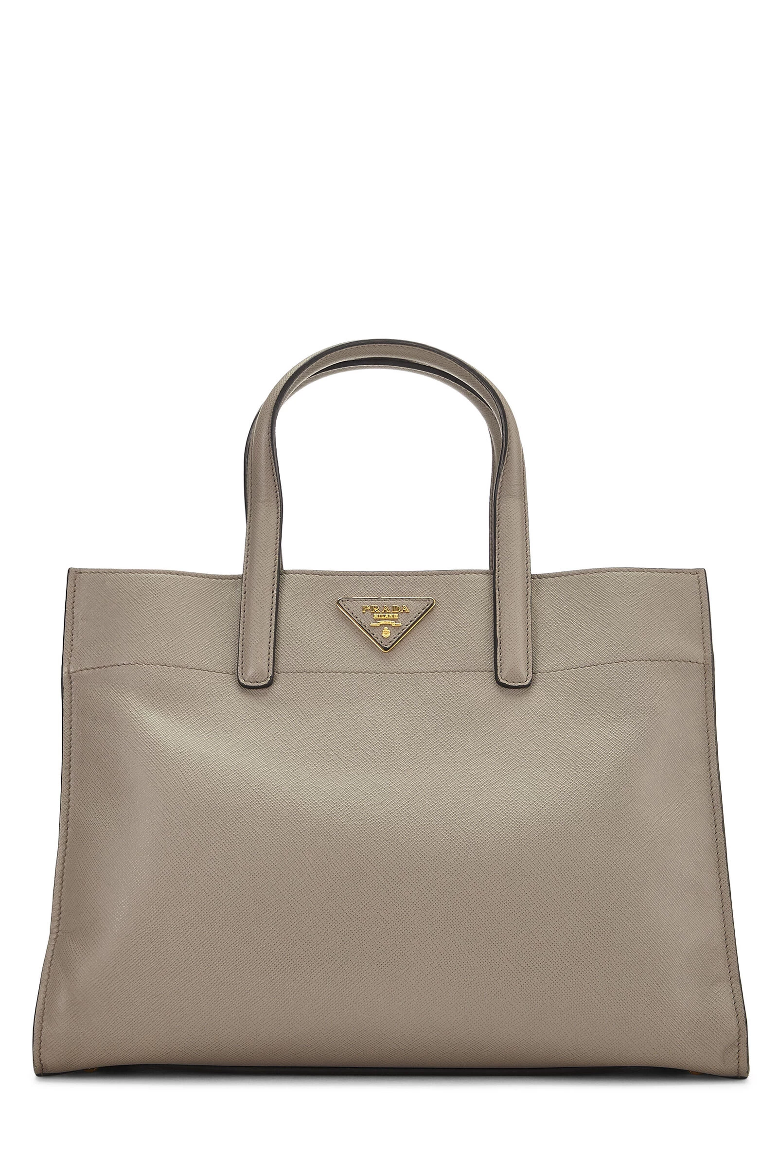 Prada Grey Saffiano Convertible Handbag 1 Prada Grey Saffiano Convertible Handbag