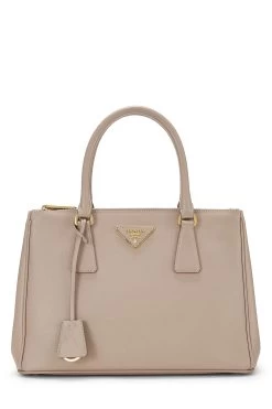 Prada Beige Saffiano Galleria Tote Small