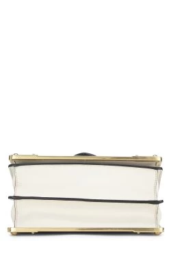 Prada White Leather Studded Cahier Crossbody 10 Prada White Leather Studded Cahier Crossbody -Fashion clothing QNBJCD1LKB004 5