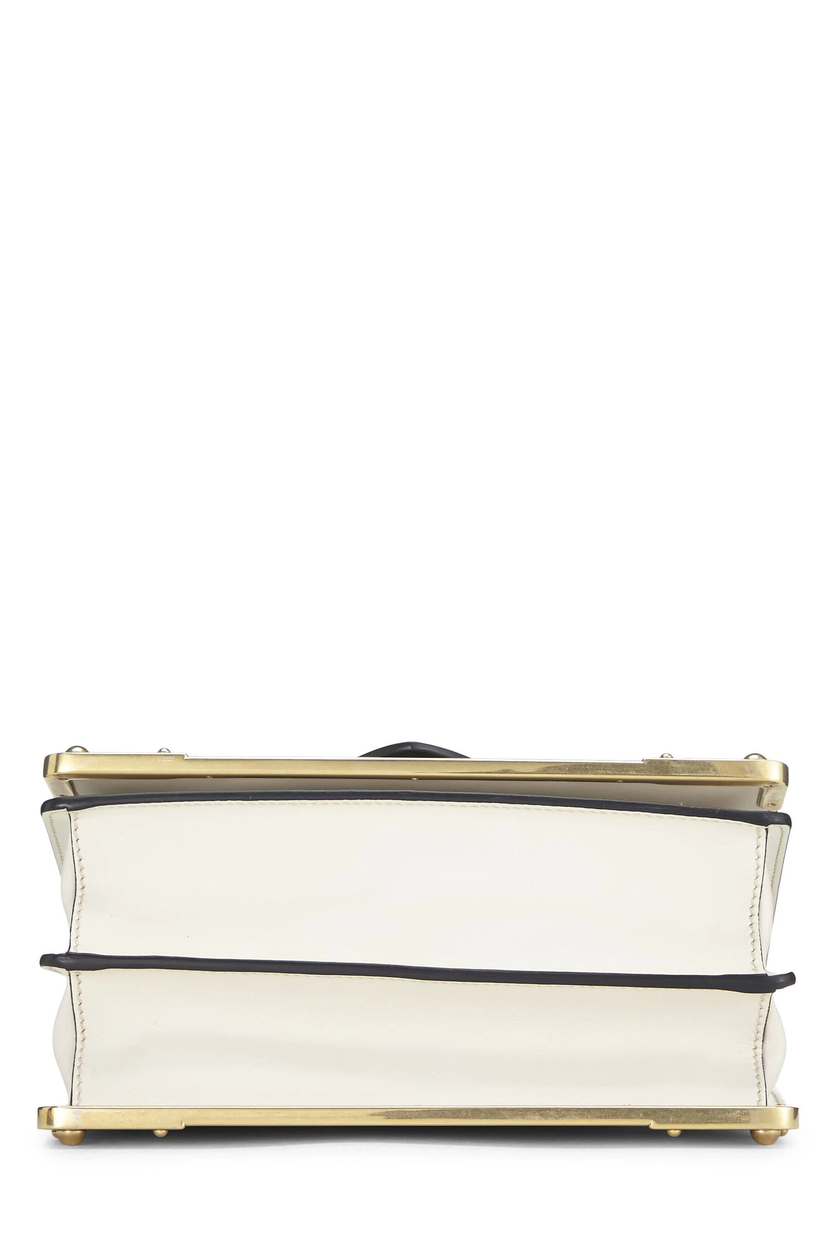 Prada White Leather Studded Cahier Crossbody 5 Prada White Leather Studded Cahier Crossbody - Image 5