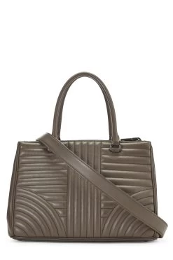 Prada Grey Calfskin Diagramme Galleria Small -Fashion clothing QNBJUG3PEH001 4