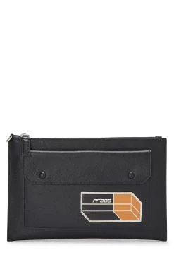 Prada Black Saffiano Clutch