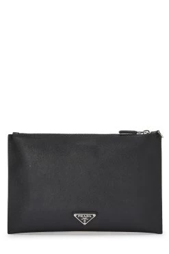 Prada Black Saffiano Clutch -Fashion clothing QNJ04N3RKB004 3