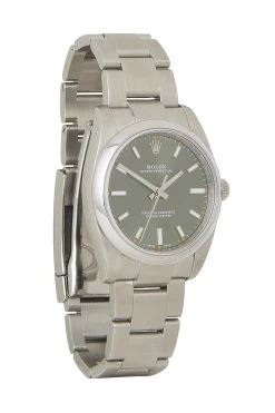 Stainless Steel & Olive Green Oyster Perpetual 114200 34mm