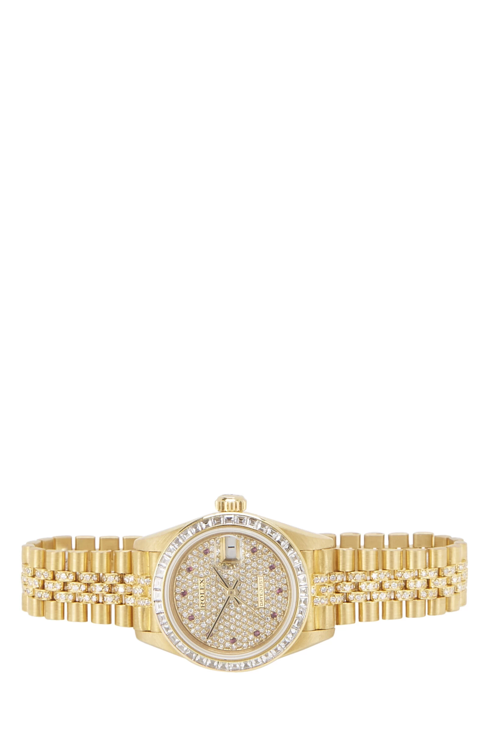 18K Yellow Gold & Ruby Pave Diamond Datejust 69128 26mm 3 18K Yellow Gold & Ruby Pave Diamond Datejust 69128 26mm - Image 3