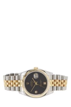 Stainless Steel & 18K Yellow Gold Onyx Diamond Datejust 116233 36mm -Fashion clothing QOJ4RK5NKU000 3