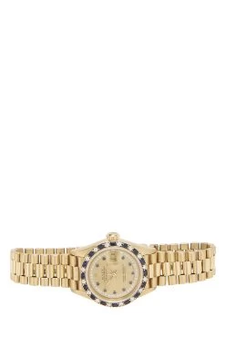 18K Yellow Gold & Sapphire Pave Diamond Datejust 69198 26mm -Fashion clothing QOJ58N17DY000 3