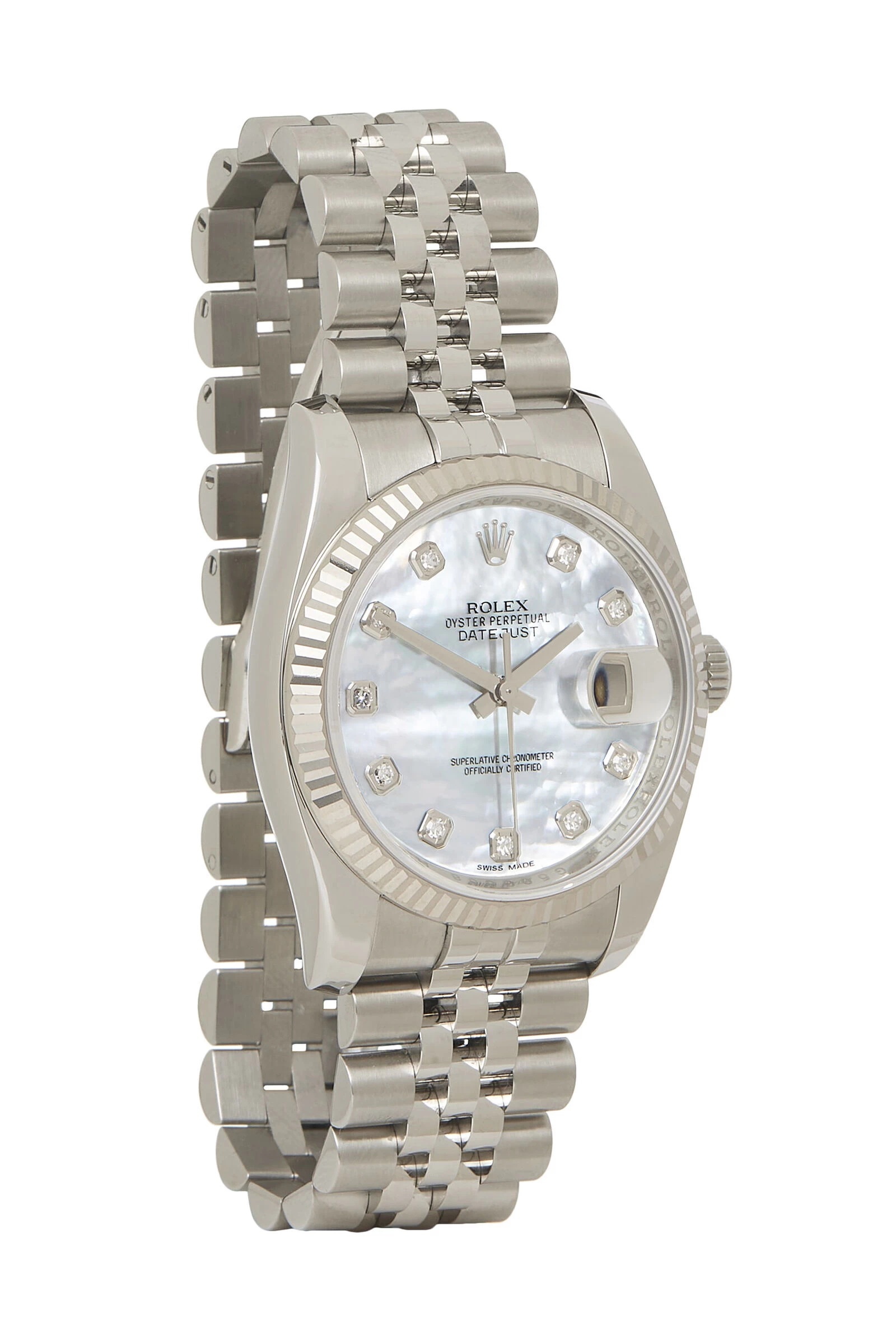 18K White Gold & Stainless Steel Diamond Datejust 116234 36mm 1 18K White Gold & Stainless Steel Diamond Datejust 116234 36mm