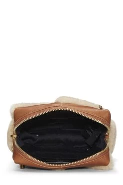 Brown Shearling Jamie Cube Bag Charm -Fashion clothing QTA4584K09001 6