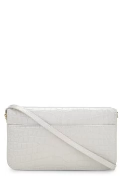 White Embossed Cassandre Phone Holder -Fashion clothing QTA4L1ILWB002 4