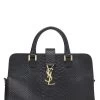 Black Embossed Downtown Cabas Small