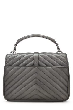 Grey Chevron Leather College Medium 11 Grey Chevron Leather College Medium -Fashion clothing QTB0591LEB008 4