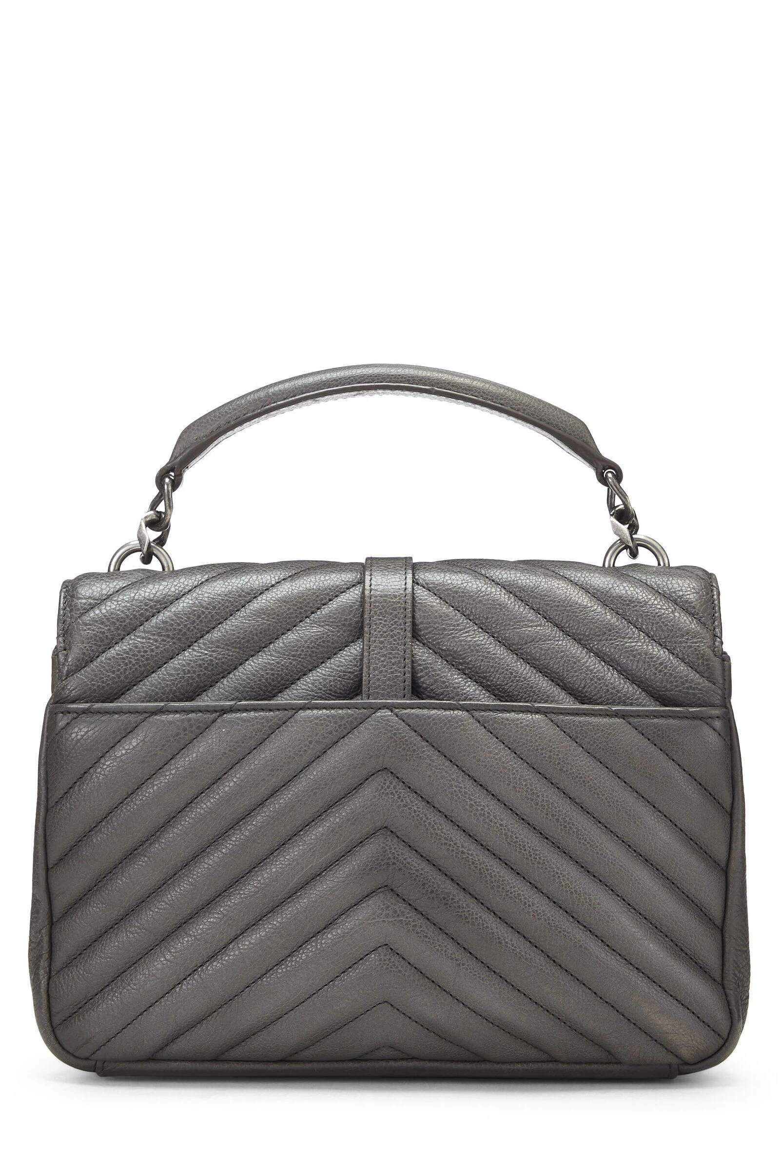 Grey Chevron Leather College Medium 5 Grey Chevron Leather College Medium - Image 5