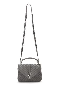 Grey Chevron Leather College Medium 8 Grey Chevron Leather College Medium -Fashion clothing QTB0591LEB008 7