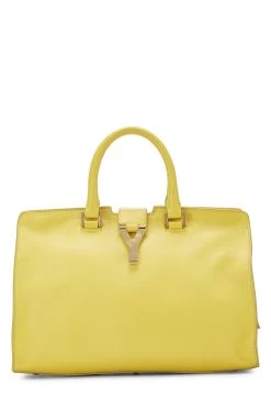 Yellow Calfkskin Classic Y Cabas Small
