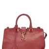 Red Soft Calfskin Monogram Cabas Small