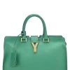 Green Calfskin Classic Y Cabas Small