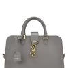Grey Soft Calfskin Monogram Cabas Baby