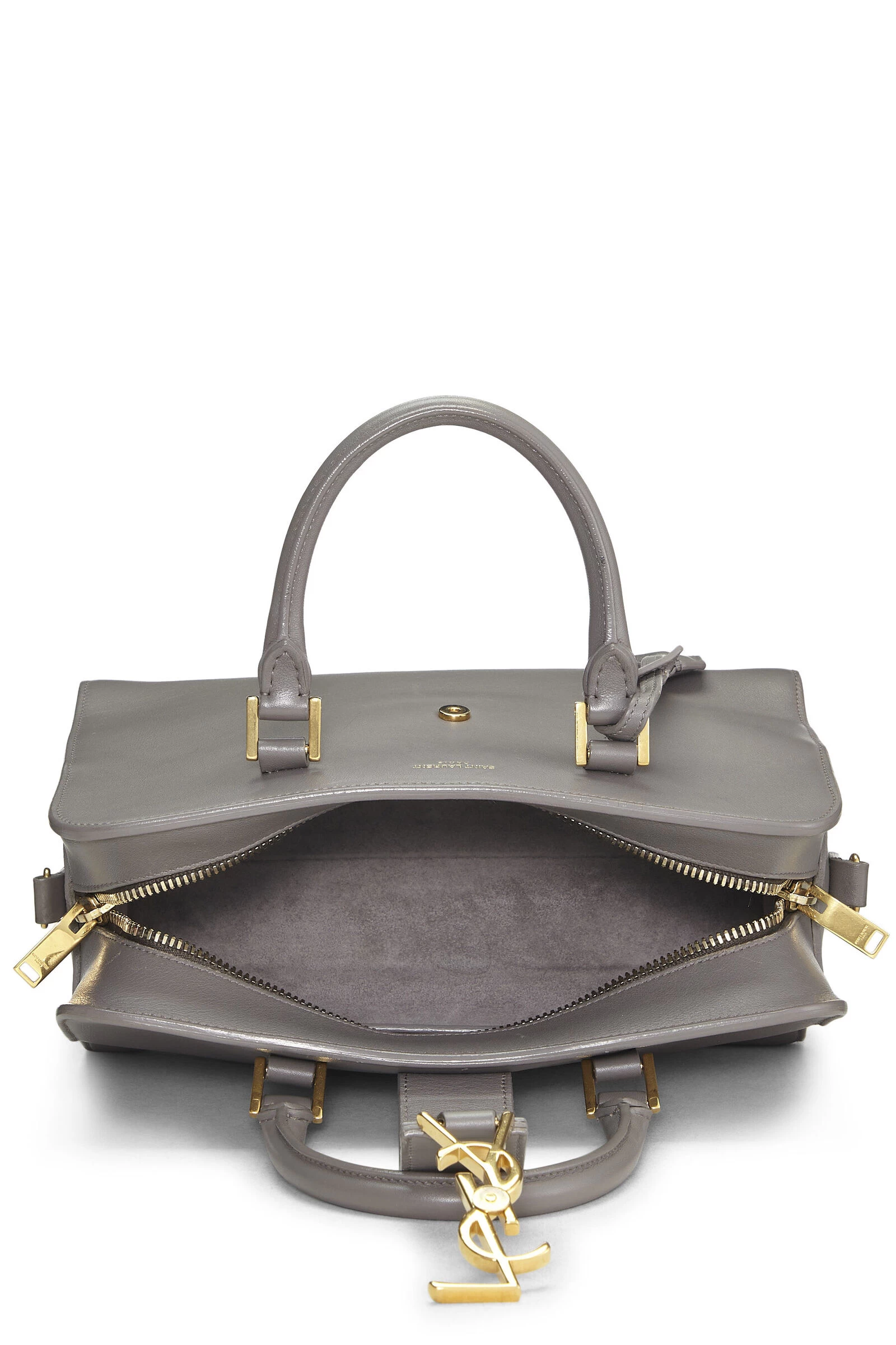 Grey Soft Calfskin Monogram Cabas Baby 6 Grey Soft Calfskin Monogram Cabas Baby - Image 6