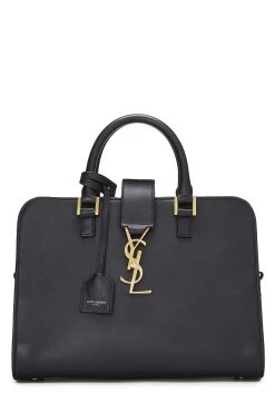 Black Soft Calfskin Monogram Cabas BB