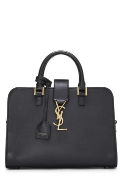 Black Calfskin Monogram Cabas BB