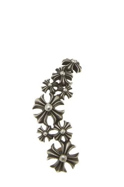 Sterling Silver Cross Cluster Ear Cuff